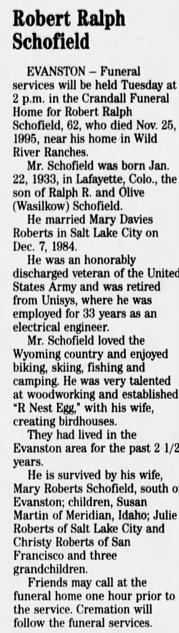 Clipping from Casper Star-Tribune